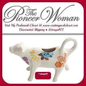 🦋 New Pioneer Woman Floral Cow Creamer, Multicolor - New With Tags